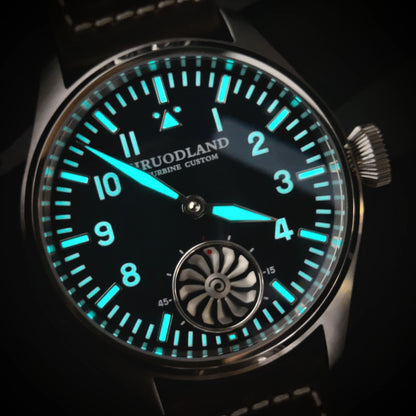 Hruodland 2025 Neue mechanische Herrenuhr Seagull ST3620 Retro-Pilot 43MM BGW-9 Leuchtend Saphirglas Turbine Reloj Hombre