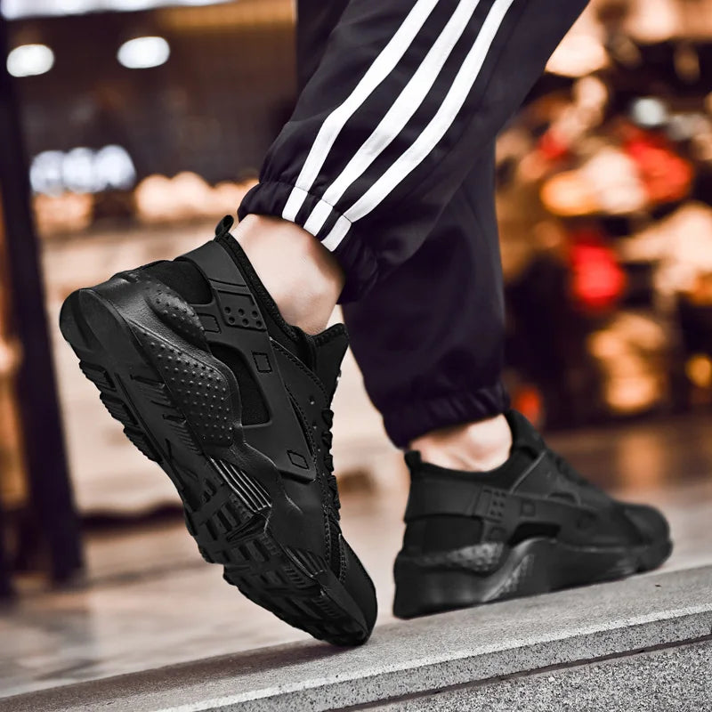 Men's Sneakers Fashion Lightweight Comfortable Breathable Sports Shoes for Walking Summer Mesh Flat Red Tennis Shoes