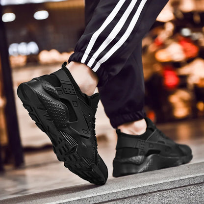 Men's Sneakers Fashion Lightweight Comfortable Breathable Sports Shoes for Walking Summer Mesh Flat Red Tennis Shoes