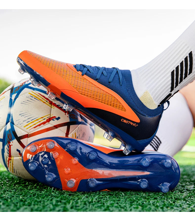 New Men Football Boots Sport Adult Long Spikes Soccer Shoes Training Outdoor Cleats Breathable Non Slip Boys Match Comfortable