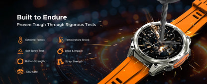 DOOGEE ANYWISE W1 PRO AI Smart Watch 1.43" AMOLED Display 5ATM IP68 Water Resistance GPS Tracking Sport Watch with Offine Maps