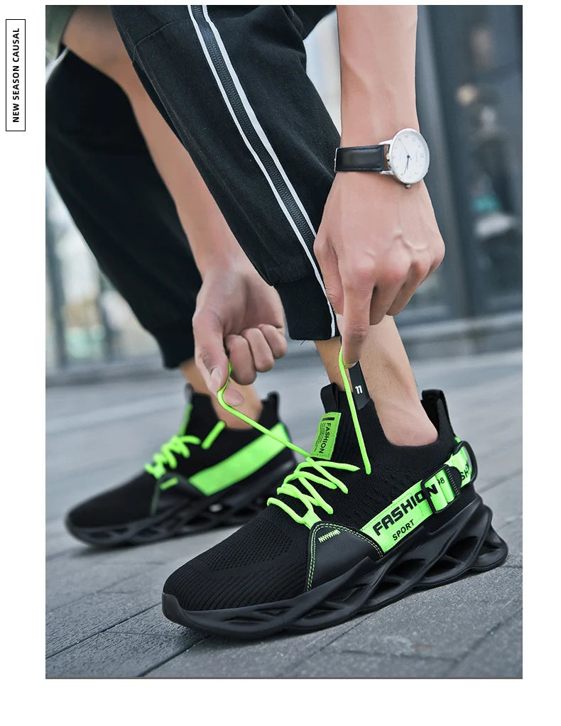 Men Shoes Breathable Fashion Mesh Running Shoes Man High Quality Unisex Light Tennis Baskets Athletic 2023 Sneakers for Men