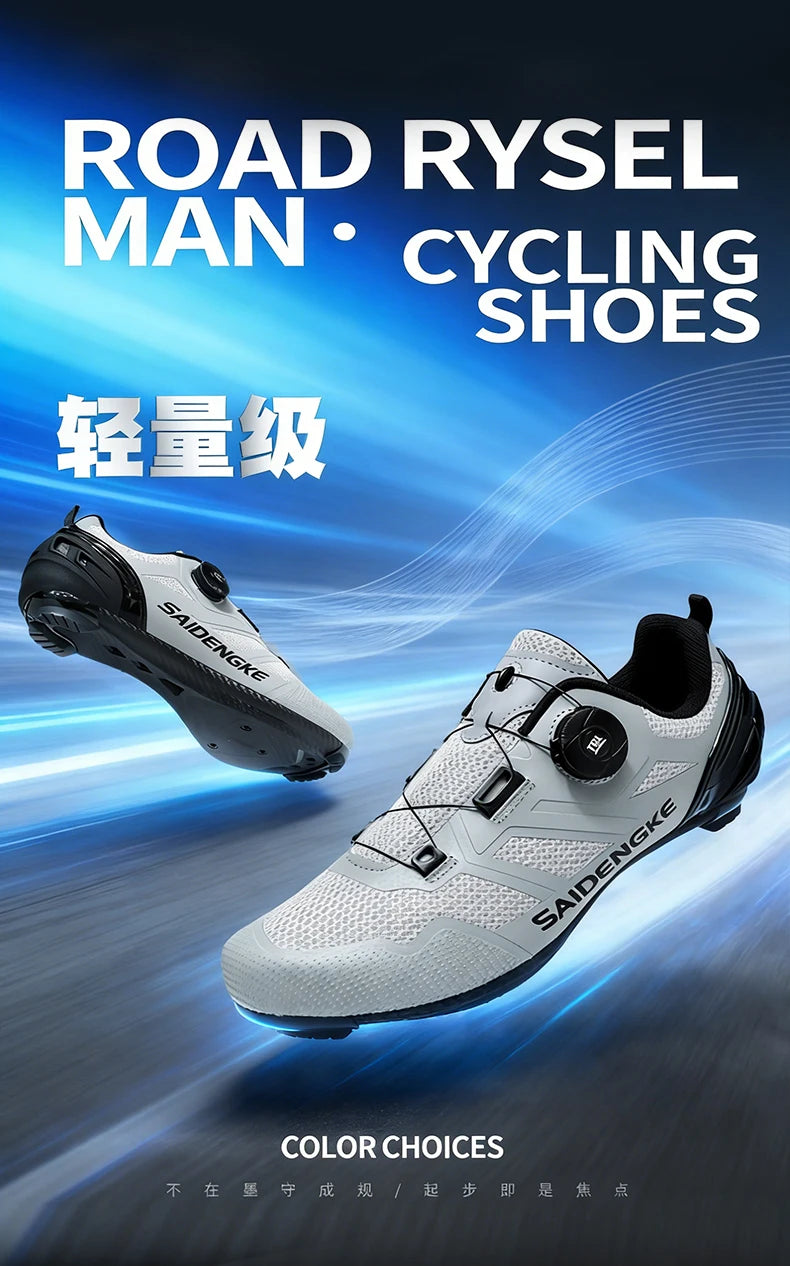 Unisex New Cycling Shoes Professional Lightweight Luxury Original Road Rubber MTB Racing Bicycle Fashion Bike Street Sports