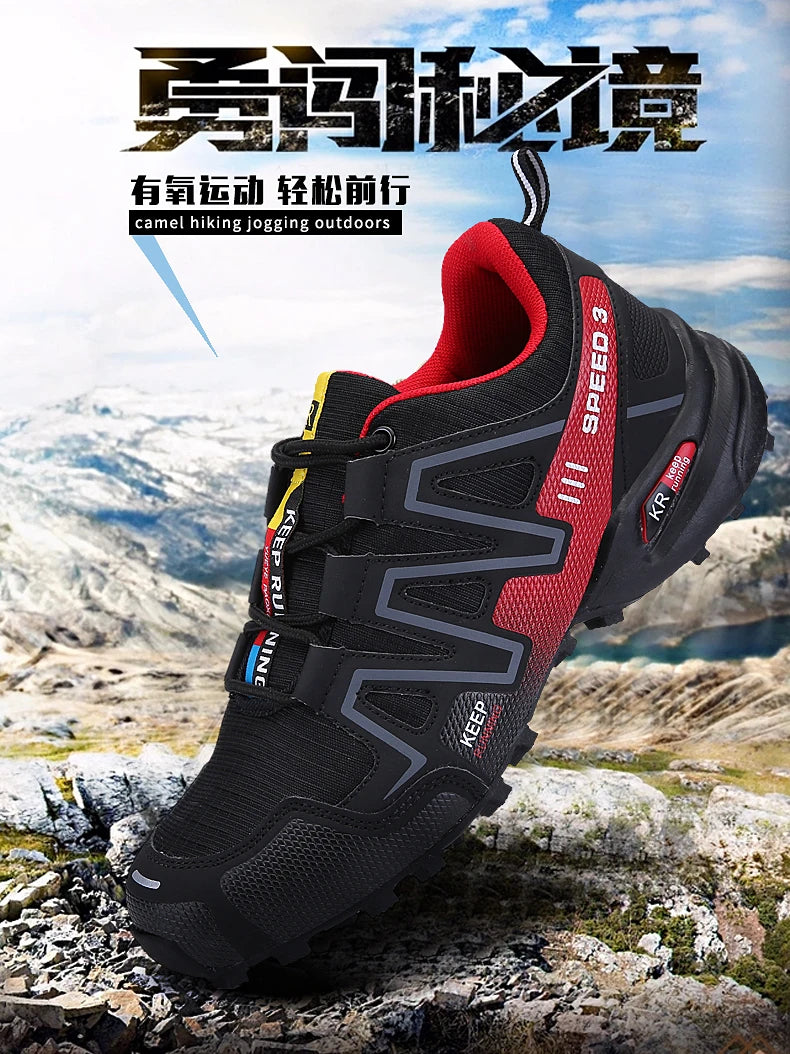 Men Hiking Boots Winter Mountain Safety Outdoor Breathable Wear-Resistant Climbing Timberland Unisex Comfortable Male Sneakers
