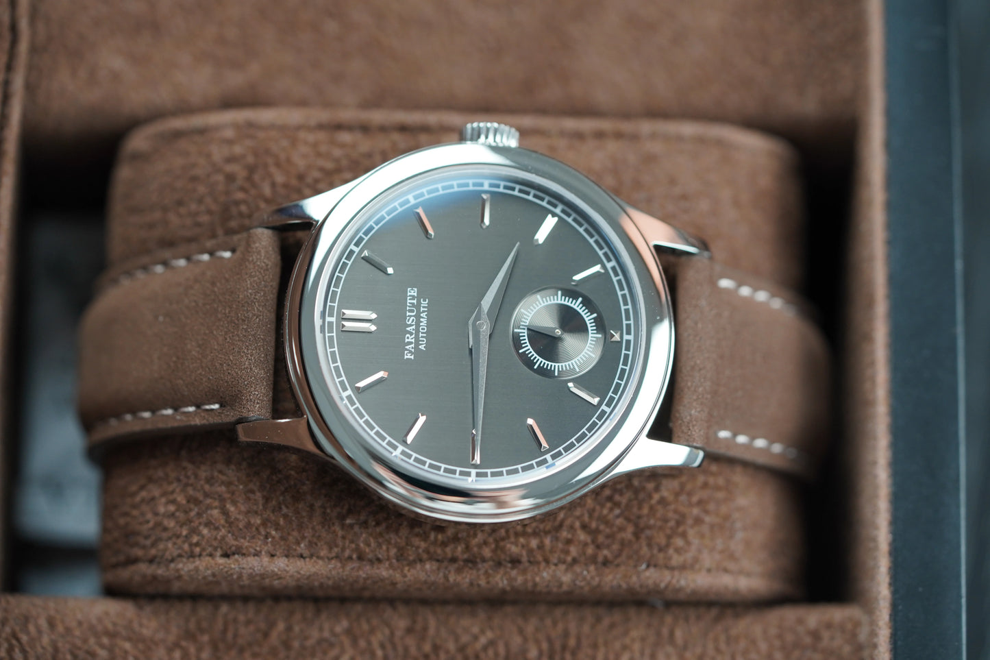 FARASUTE New Hangzhou Customized Movement Automatic Mechanical Wristwatch For Men Sapphire Stainless Steel 5Bar Waterproof Watch