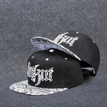 Men's Letter Embroidery Tide All-match Flat Brim Baseball Cap Ladies Summer Hip-hop Hat Outdoor Shade Adjustable Peaked Cap