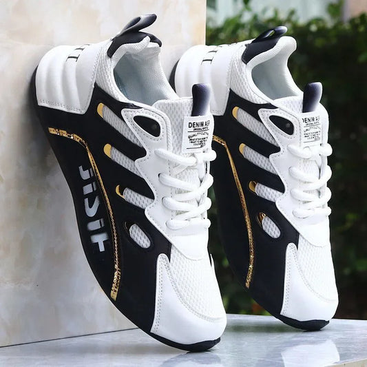 Fashionable Large Size Men's Sports Shoes Mesh Upper Breathable Comfortable Casual Sneakers Trendy Men's Footwear from China