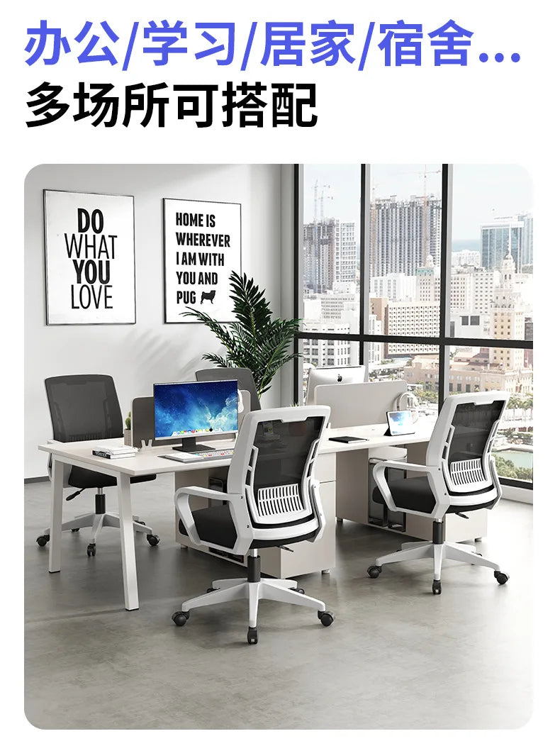 Sedia ergonomica da home office con schienale regolabile in altezza, girevole, supporto lombare, poggiatesta, sedia gaming