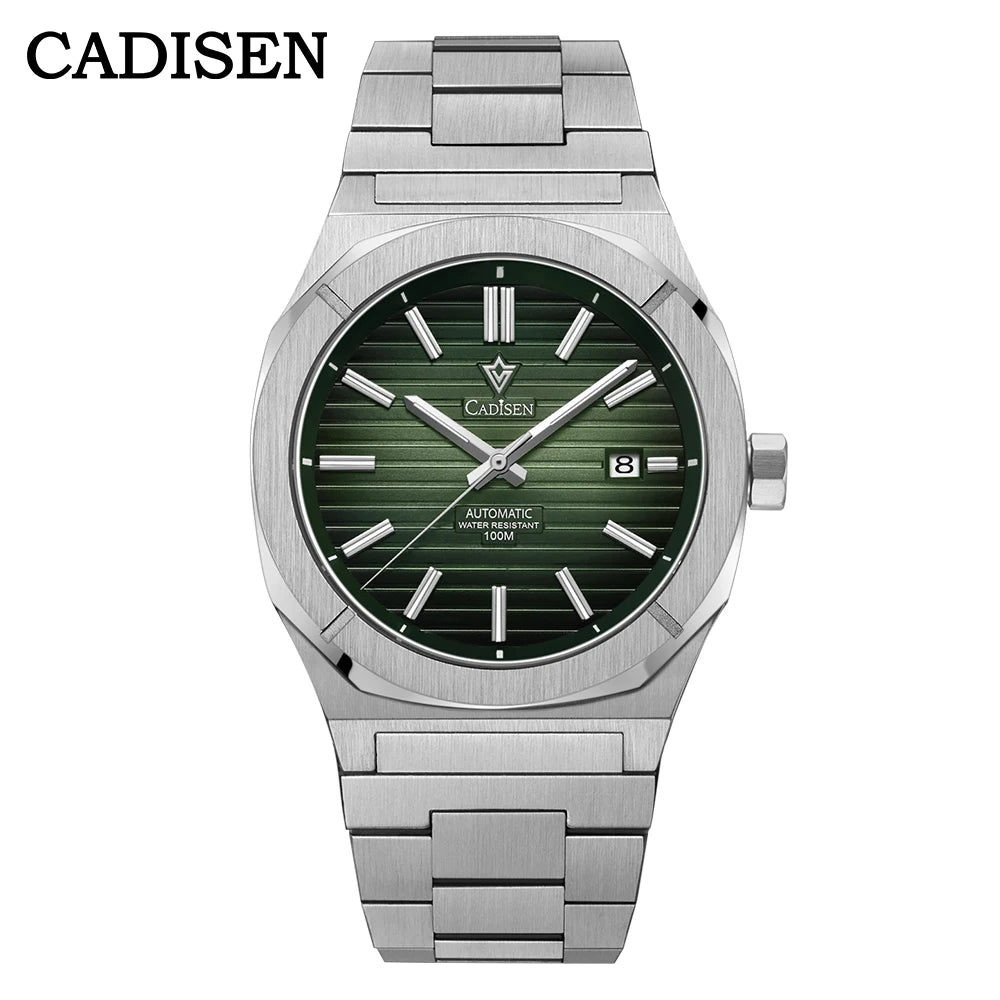 CADISEN Watch for Men Luxury Automatic Men Miyota 8215 Movement Sapphire Crystal 42mm Dial 100m Waterproof Wristwatches C8200