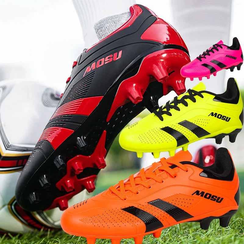 Novas Chuteiras de Futebol para Homem e Mulher, Sapatilhas Desportivas de Interior e Exterior com Pitons Longos e Pitons Partidos para Tapete de Treino de Futebol