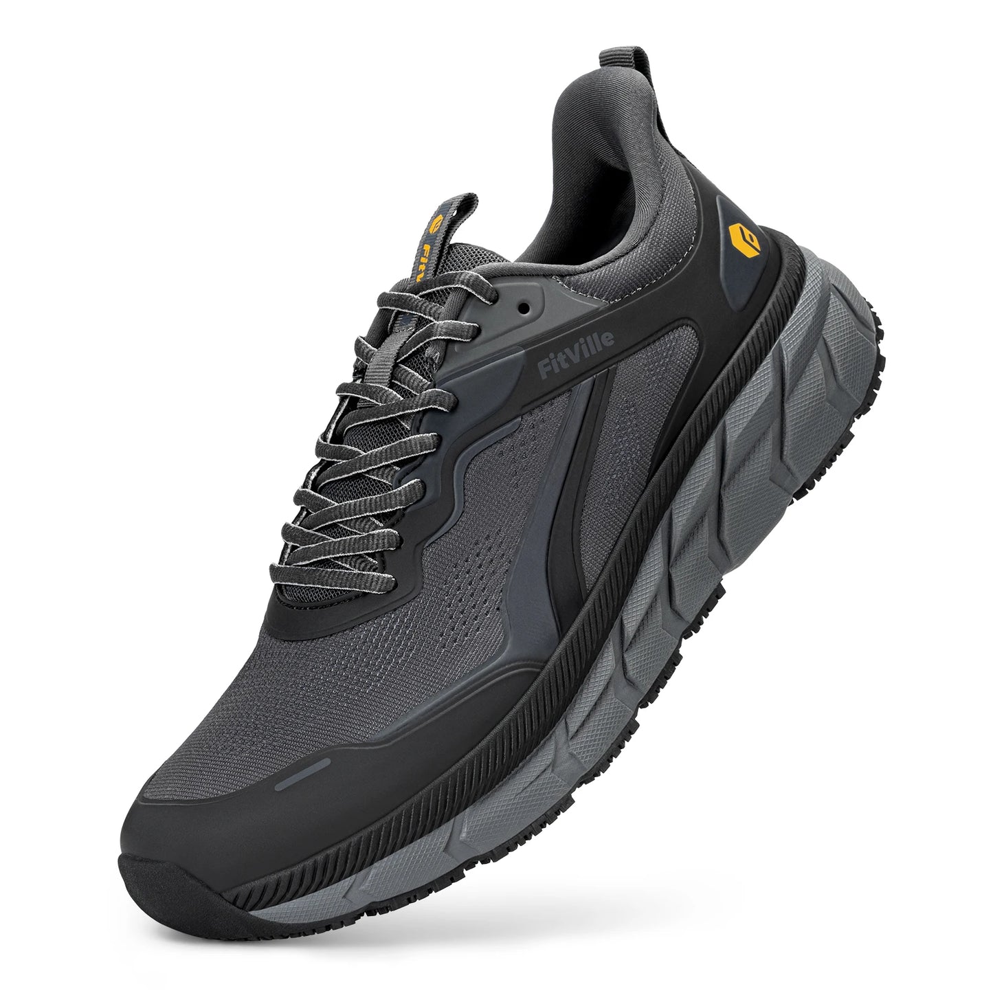 FitVille wide toe box shoes for men, cushioned, extra wide width, non-slip, wide lightweight breathable running shoes