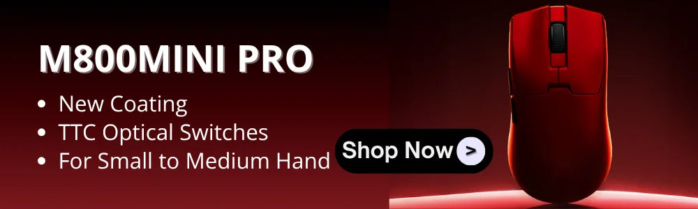 Delux M900PRO Ultra-light Version Wireless Gaming Mouse Ergonomic 1K/8K Polling Rate 50g PAW3395 for Right Big Hand PC Gamer