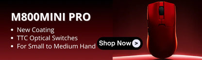 Delux M900PRO Ultra-light Version Wireless Gaming Mouse Ergonomic 1K/8K Polling Rate 50g PAW3395 for Right Big Hand PC Gamer