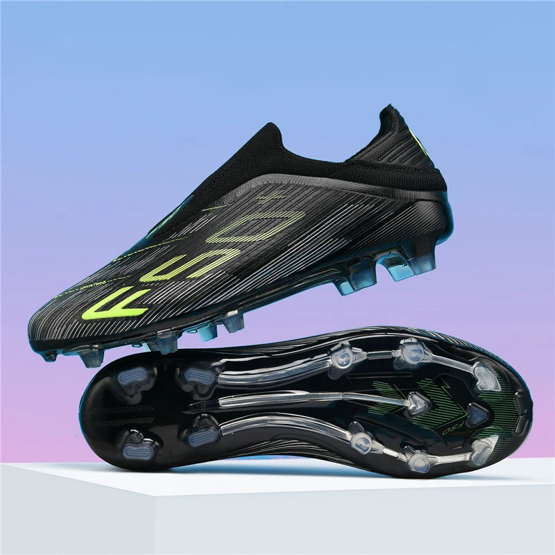 New Men Football Boots Match Grass Cleats High-quality Soccer Shoes Futsal Sneakers Non-Slip Indoor Hot-selling High-top Outdoor