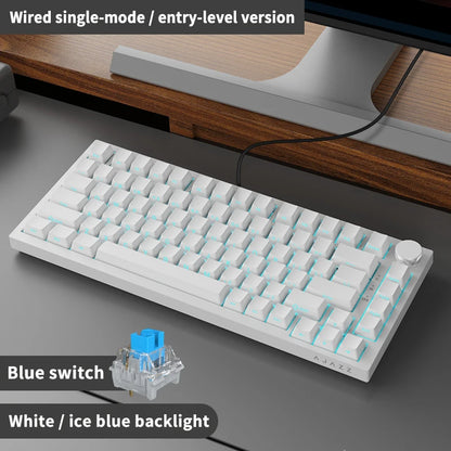 Ajazz AK820 / AK820PRO Gaming Mechanical Keyboard 82 Keys Wired Bluetooth 2.4GHz Wireless Gamer Keyboard Custom Gasket for Laptop