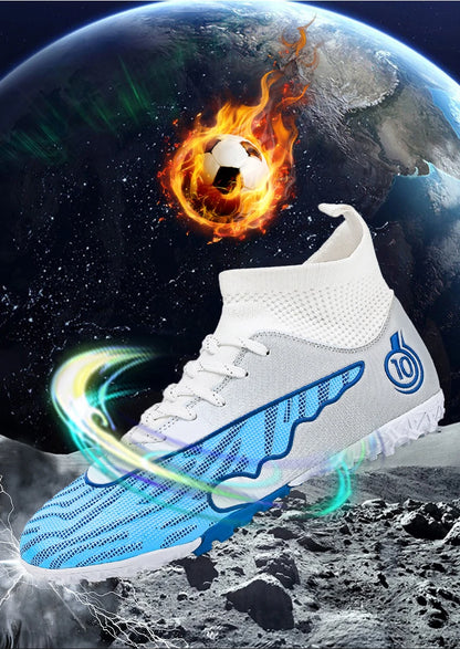 Chaussures de football professionnelles pour hommes, crampons durables pour terrain en herbe extérieur
