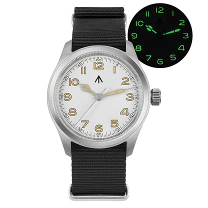 Militado ML08 Quartz Watch  VH31 Movement Steel Strip Sapphire Crystal Vintage Watch 10Bar Waterproof BGW9 Luminous Mens Watch