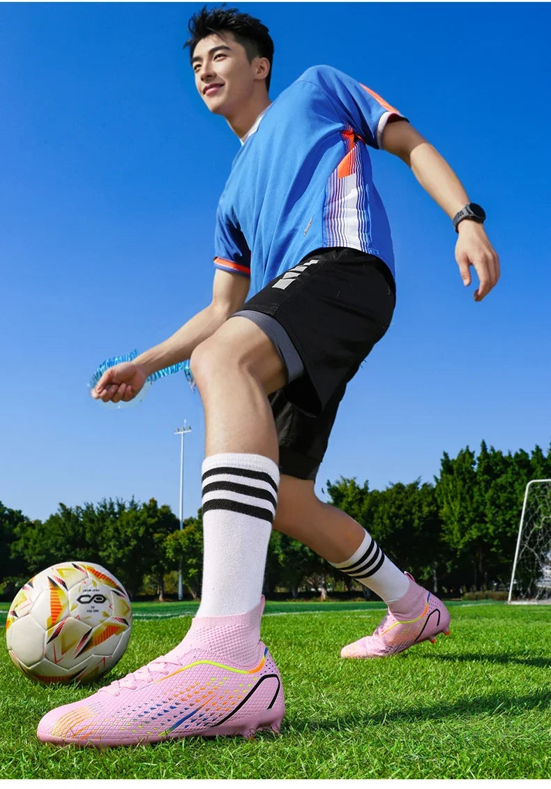 Men's Football Field Boots Ultralight Turf Indoor Society Training Soccer Shoes Cleats for Kids Sneakers TF/FG Football Shoes