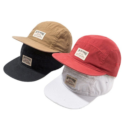 ON THE MOMENT Casquette de baseball 5 panneaux en coton Casquettes snapback Casquettes « Bone » pour homme Casquettes hip-hop originales pour hommes et femmes, réglables