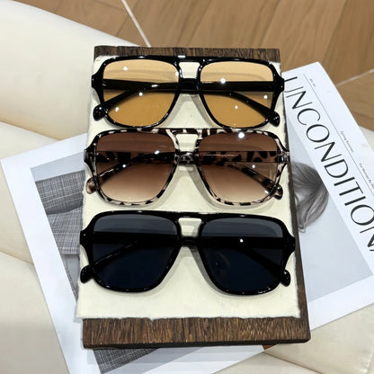 3pcs European and American retro style men's and women's fashionable sunglasses trend versatile summer sun shading and UV protec