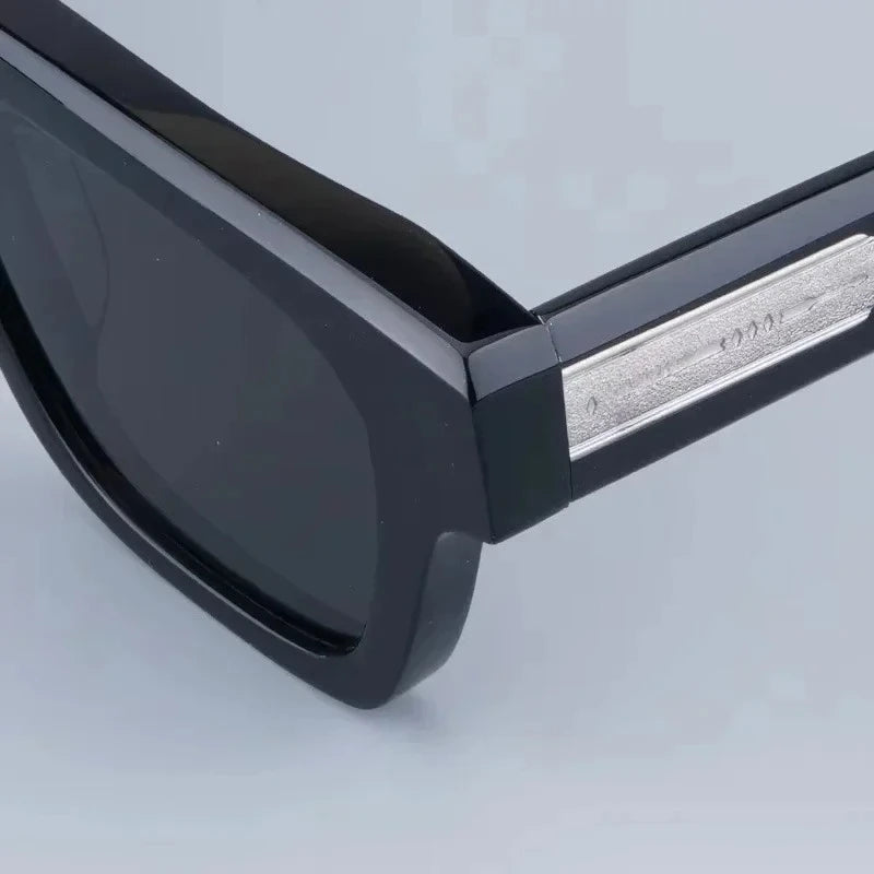 JMM Fellini Sunglasses Square High Quality High Street Punk Uv400 Men and Women Eyeglasses for Optical Prescripiton with Case