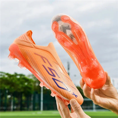 Nouvelles chaussures de football pour hommes, chaussures de match en extérieur, baskets de soccer, chaussures montantes de haute qualité, crampons antidérapants pour futsal et terrain synthétique, meilleures ventes