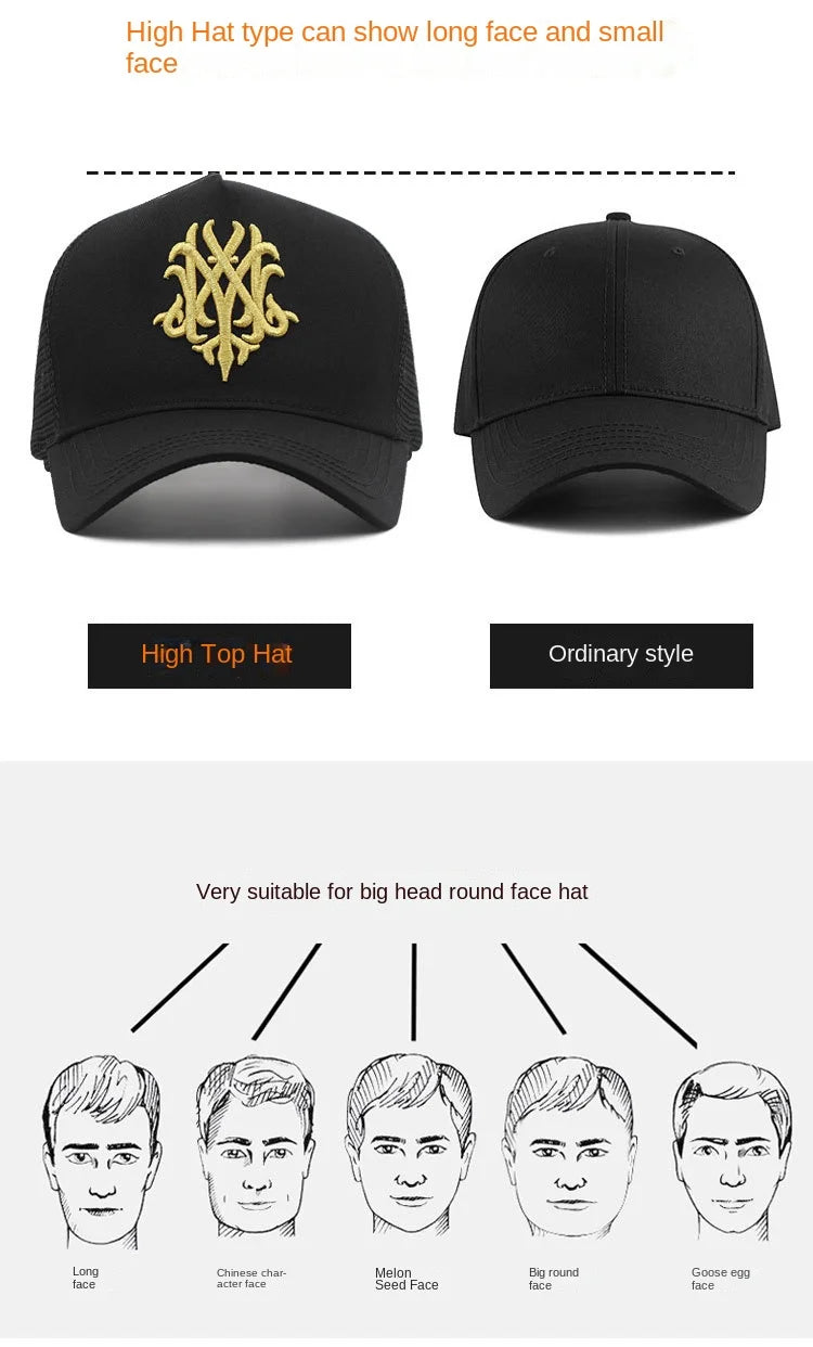 Baseball Hats for Big Head Plus Size Men Women Mesh Outdoors Sport Caps Dad Oversize Trucker Cap 56-60cm 60-65cm