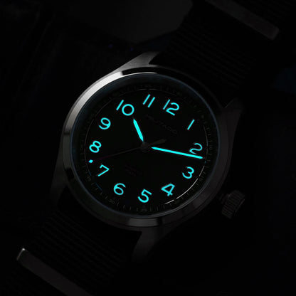 Militado ML08 Quartz Watch  VH31 Movement Steel Strip Sapphire Crystal Vintage Watch 10Bar Waterproof BGW9 Luminous Mens Watch