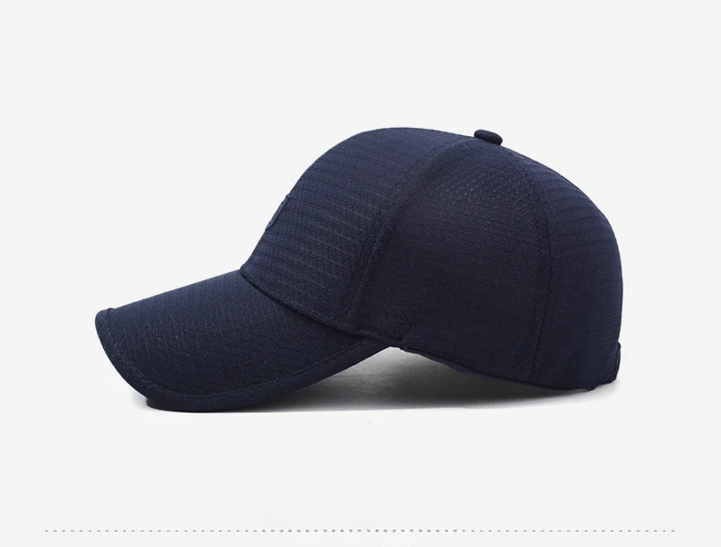 Nouvelle casquette de baseball en maille printemps-été, casquette de sport d'extérieur, casquette respirante anti-UV, casquette simple et décontractée pour homme et femme
