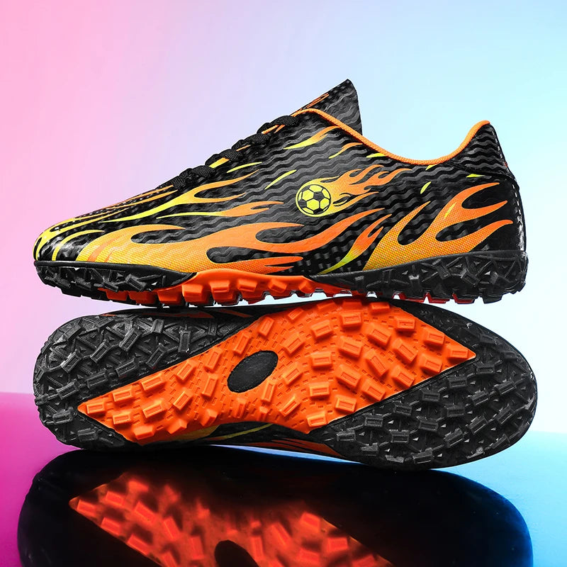 Men Professional Football Boots Cleats Boys Soccer Shoes Ankle Support Cleats Youth Outdoor Match Training Sneakers Non-slip.