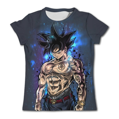 2024 New Fashion Dragon Ball 3D T-shirt Summer Short Sleeve O-Neck Goku Vegeta Men's Casual Shirt Boys'