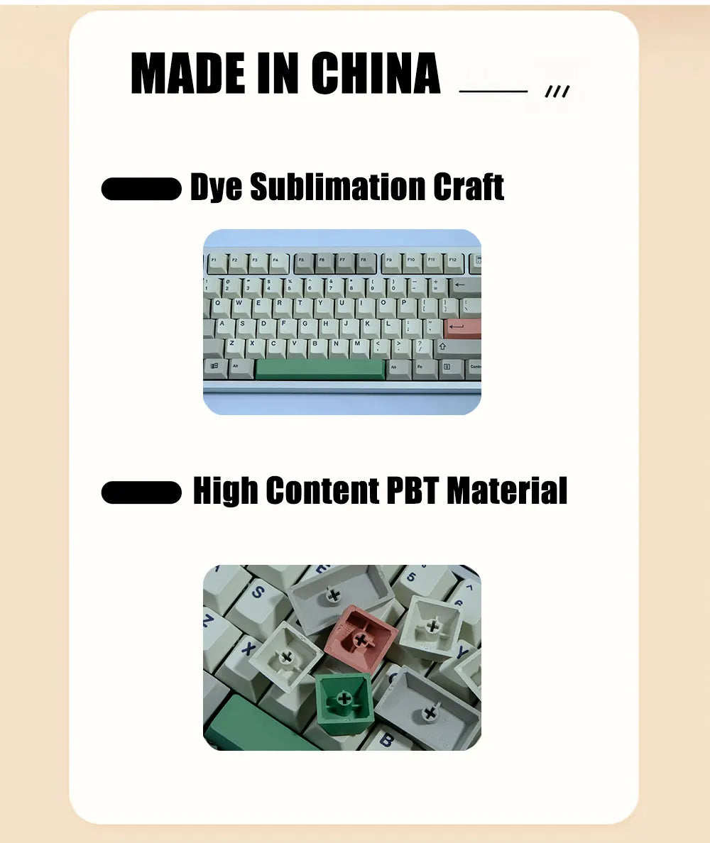 KBDiy GMK 9009 Retro Cherry Profile Keycap 134 Keys/Set For Mechanical Keyboard DIY Custom PBT DYE-SUB 61 60 Backlit ISO Keycaps