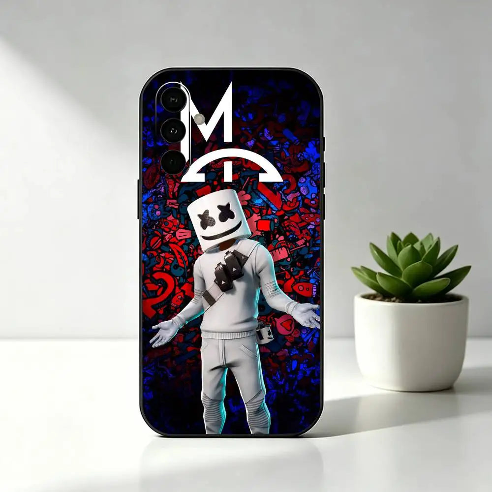 R-Royales F-Fortnite Game Phone Case Black Silicone Soft for Samsung Galaxy A73, A72, A71, A70, A53, A52, A51