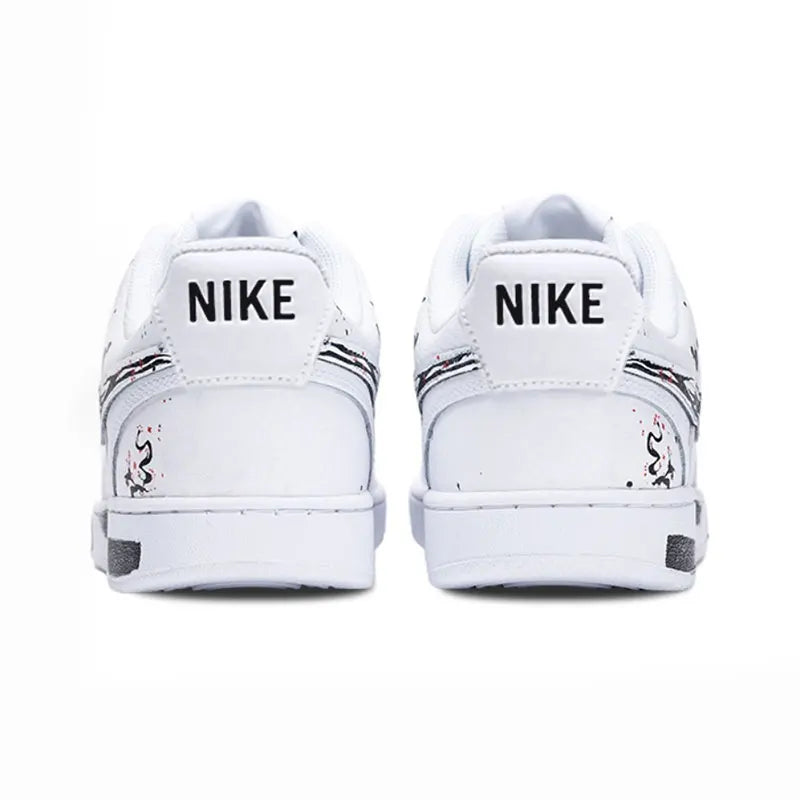 Op maat gemaakte sneakers Nike Court Vision 1 Low Ink Wash Chinese Style Splatter slijtvaste skateschoenen voor heren