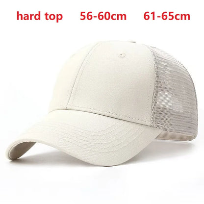 Baseball Caps for Big Head Men Women XXL Oversize High Crown Adjustable Plain Solid Snapback Hats 56-60cm 60-65cm