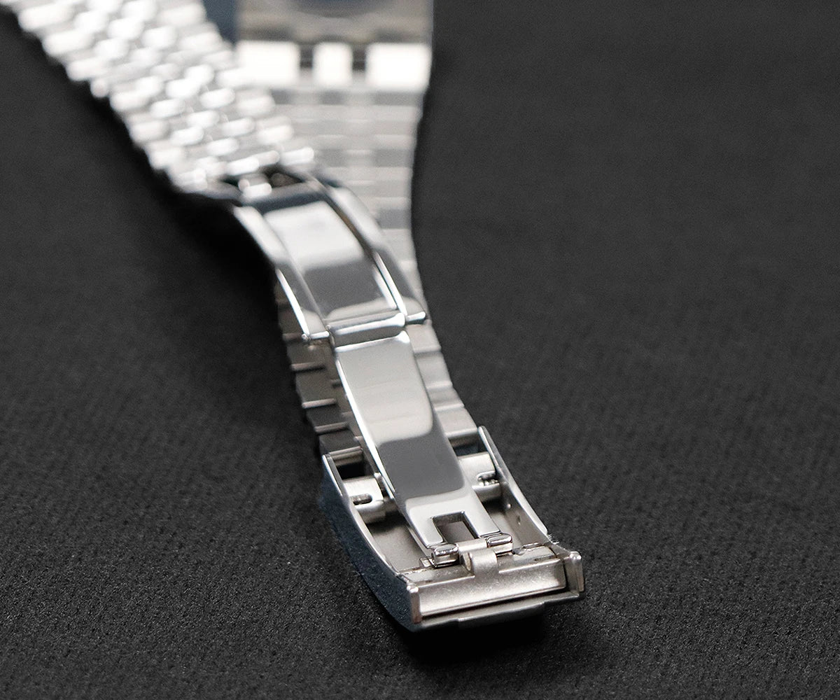 Cronos DateJ Luxury Men's Watch, Stainless Steel 5 Links Bracelet, PT5000 Miyota 9015, 100m Water Resistant, Sapphire