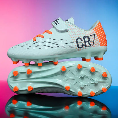 Nouvelles chaussures de football pour enfants, chaussures de sport d'extérieur, chaussures de football pour garçons et filles, chaussures de football à boucles, chaussures de futsal, pointures 28-39