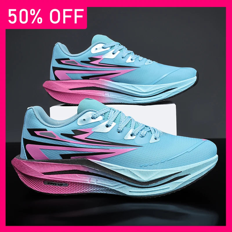 Zapatillas deportivas unisex de moda con cordones, amortiguación, antideslizantes y con rebote, calzado de entrenamiento para running, nuevas zapatillas fitness para exterior 2026