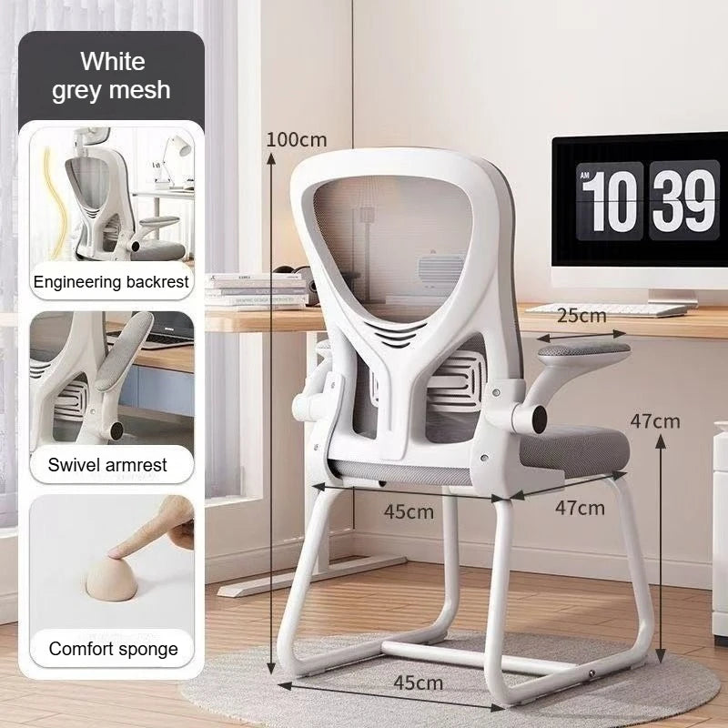 Silla para ordenador, silla con respaldo para el hogar y uso sedentario, escritorio de dormitorio, estudio y oficina, silla e-sports, silla ergonómica.