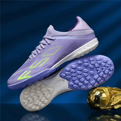 Nouvelles chaussures de football pour hommes, chaussures de match en extérieur, baskets de soccer, chaussures montantes de haute qualité, crampons antidérapants pour futsal et terrain synthétique, meilleures ventes