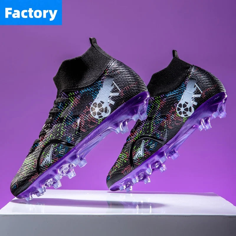 Scarpe da calcio professionali da uomo, scarpe da calcetto con tacchetti, sneakers da calcio ultraleggere per allenamento e sport all’aperto