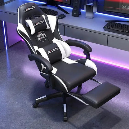 Silla gaming ergonómica para oficina en casa, largas jornadas y streamers, ajustable, reclinable, ligera y duradera