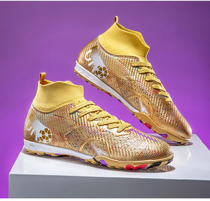 Scarpe da calcio professionali da uomo, scarpe da calcetto con tacchetti, sneakers da calcio ultraleggere per allenamento e sport all’aperto