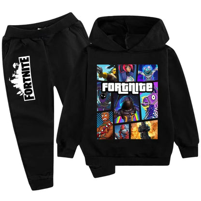 2026 New Fortnite Game Printed Children's Leisure Suit Cartoon Long Sleeve Autumn/Winter New Teenager Suit