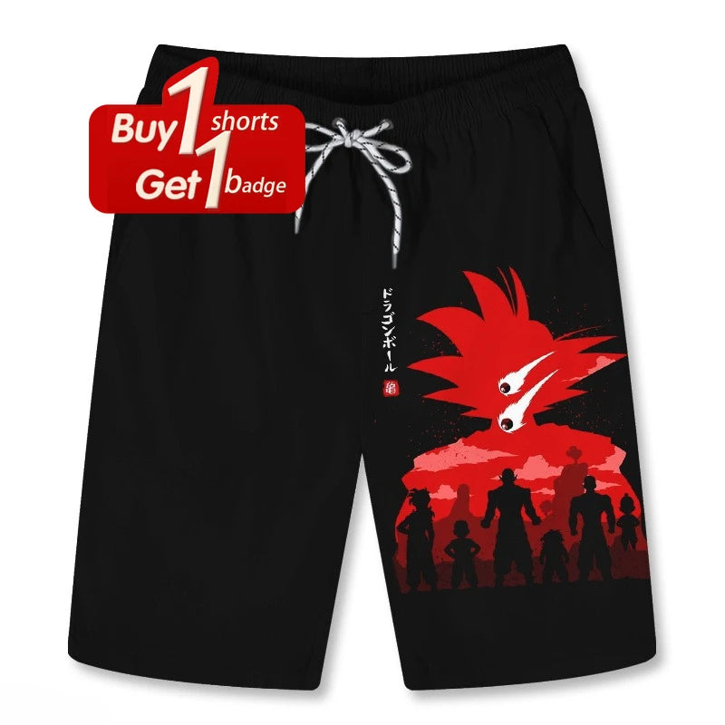 Men's Dragon Ball Goku Printed Sport Shorts Man Summer Five-Point Pants Women Casual Gym Quick-drying Beach Pant Y2k Clothes