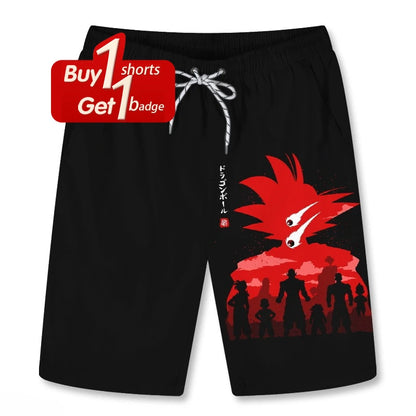 Men's Dragon Ball Goku Printed Sport Shorts Man Summer Five-Point Pants Women Casual Gym Quick-drying Beach Pant Y2k Clothes