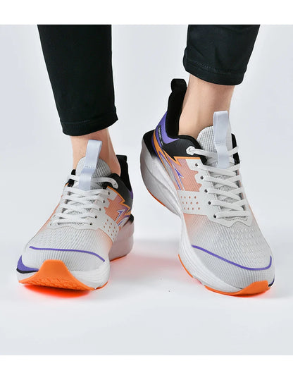 Men's Sports Running Shoes Marathon Air Cushion Breathable Lightweight Comfortable Women's Outdoor Athletic Sneakers Jogging Tennis