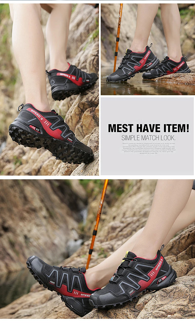 Men Hiking Boots Winter Mountain Safety Outdoor Breathable Wear-Resistant Climbing Timberland Unisex Comfortable Male Sneakers