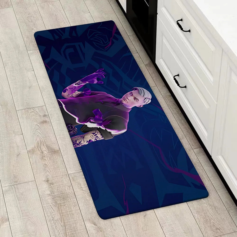Tapete de Entrada Fortnite para Porta Principal, Antiderrapante, Tapete de Cozinha, Sala de Estar, Varanda e Casa de Banho, Tapete de Chão / Carpete