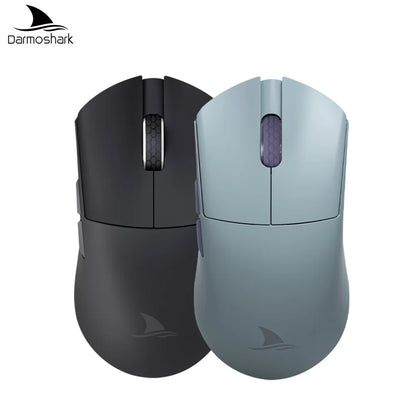 Mouse da gaming Darmoshark M3Pro 2.4G BT wireless tri-mode, sensore PAW3395, N52840, 26000DPI, mouse con driver macro per mani grandi per il gaming